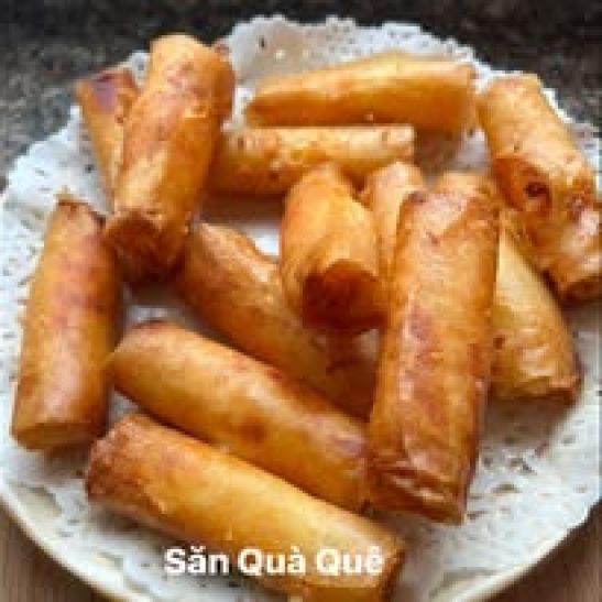 Chả giò tôm phô mai kéo sợi